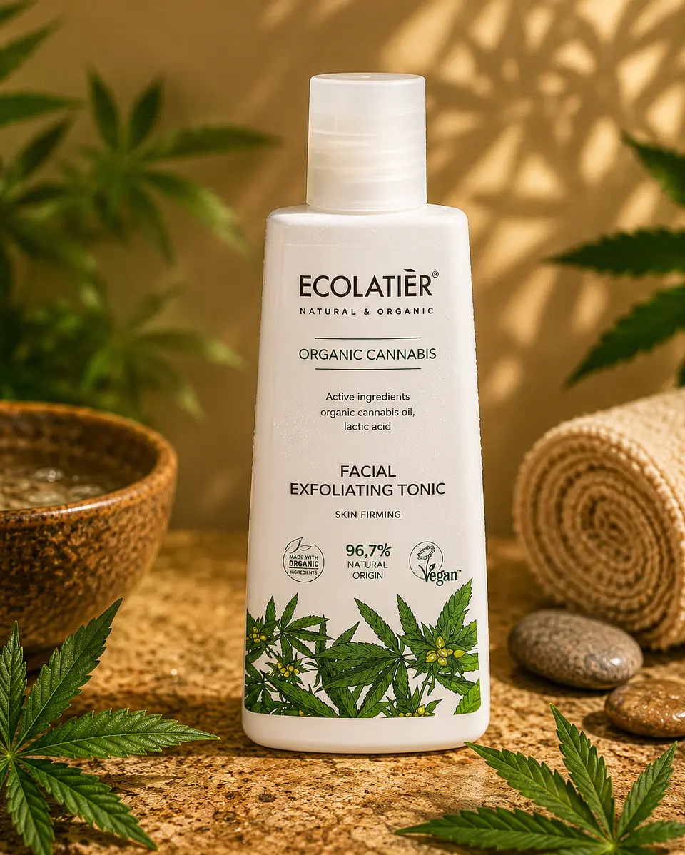 Tónico Exfoliante Facial Reafirmante Cannabis Ecológico 100ml 1