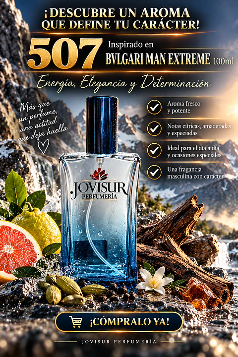 507 - Inspirado en BVLGARI MAN EXTREME - 100ml