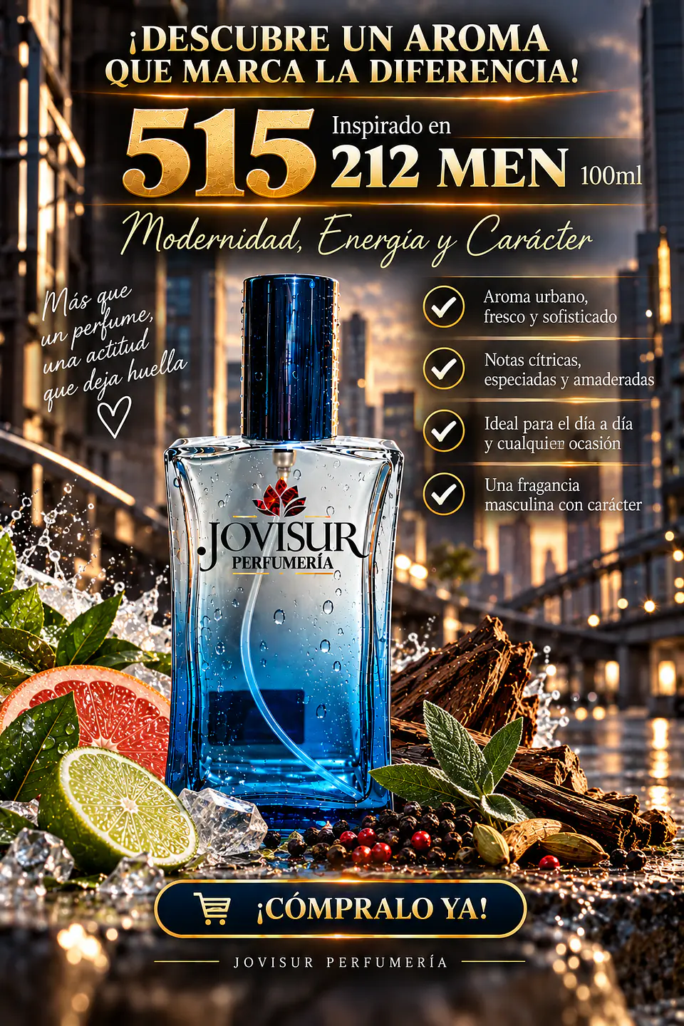 515 - Inspirado en 212 MEN - 100ml 1