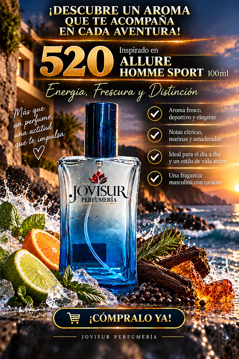 520 - Inspirado en ALLURE HOMME SPORT - 100ml