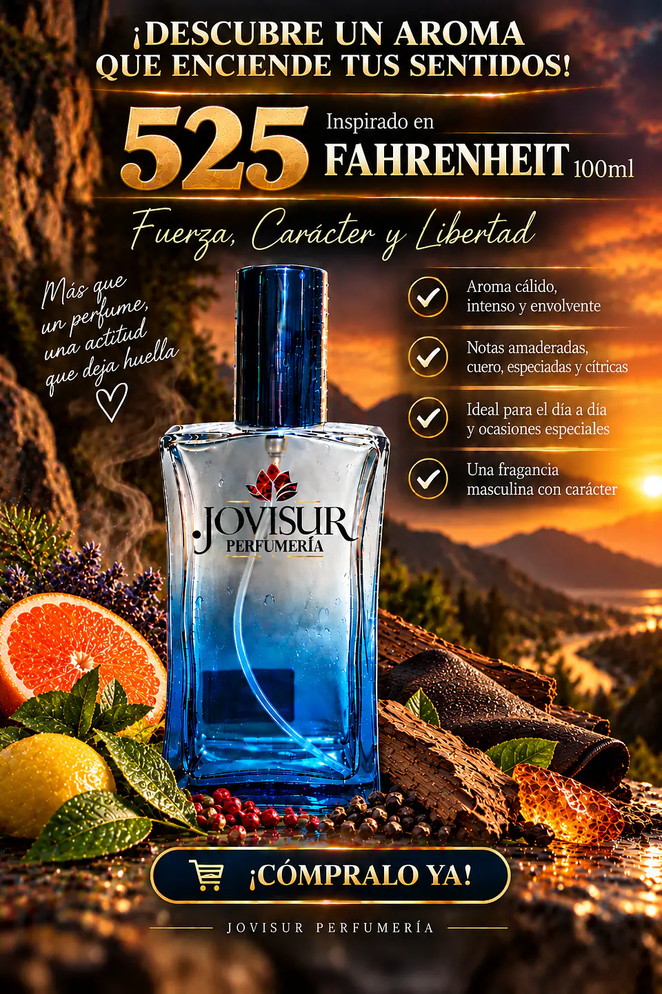 525 - Inspirado en FAHRENHEIT - 100ml 1