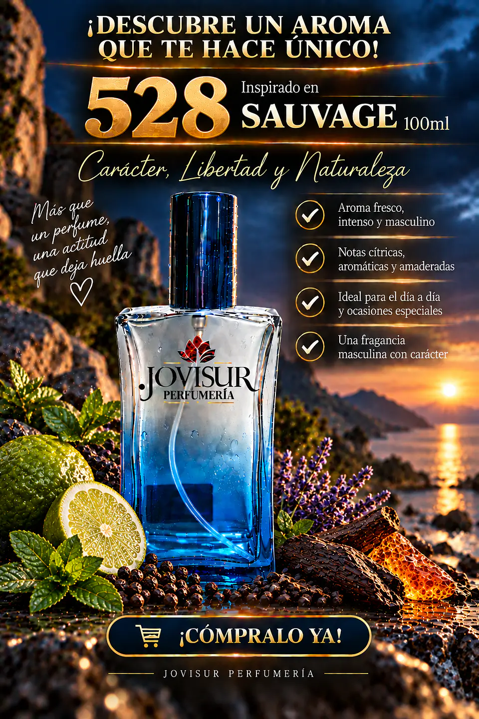 528 - Inspirado en SAUVAGE - 100ml 1