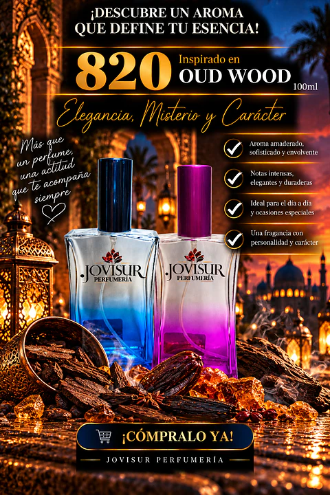 820 - Inspirado en OUD WOOD- 100ml