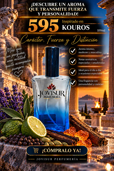 595 - Inspirado en KOUROS - 100ml