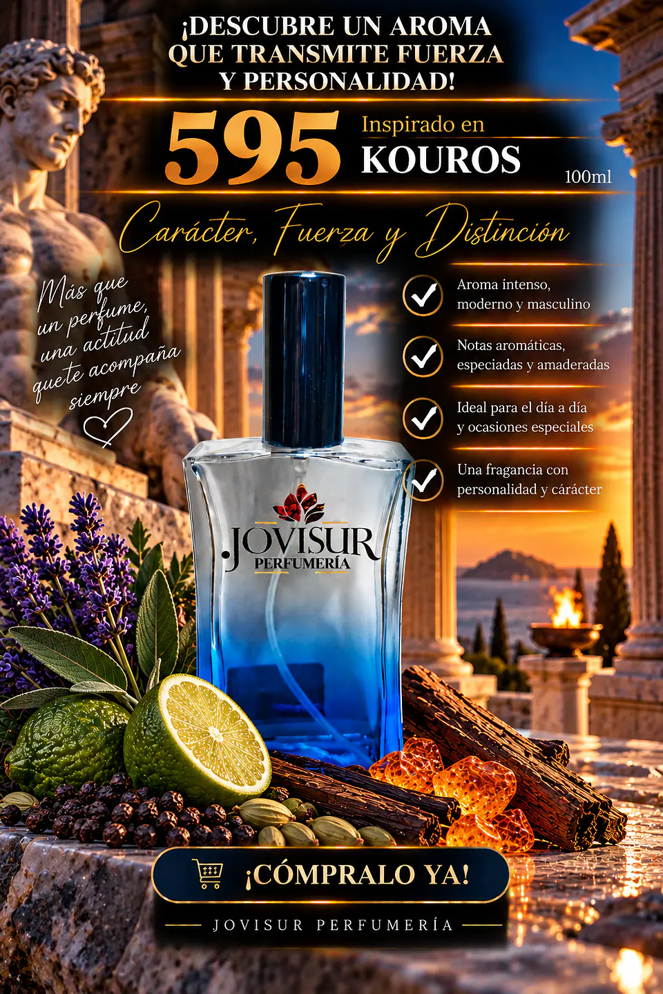 595 - Inspirado en KOUROS - 100ml 1