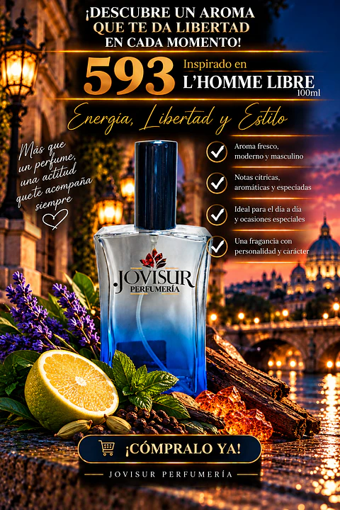 593 - Inspirado en L'HOMME LIBRE - 100ml