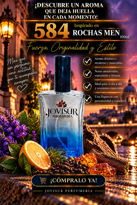 584 - Inspirado en ROCHAS MEN - 100ml