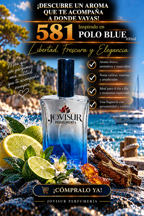 581 - Inspirado en POLO BLUE - 100ml