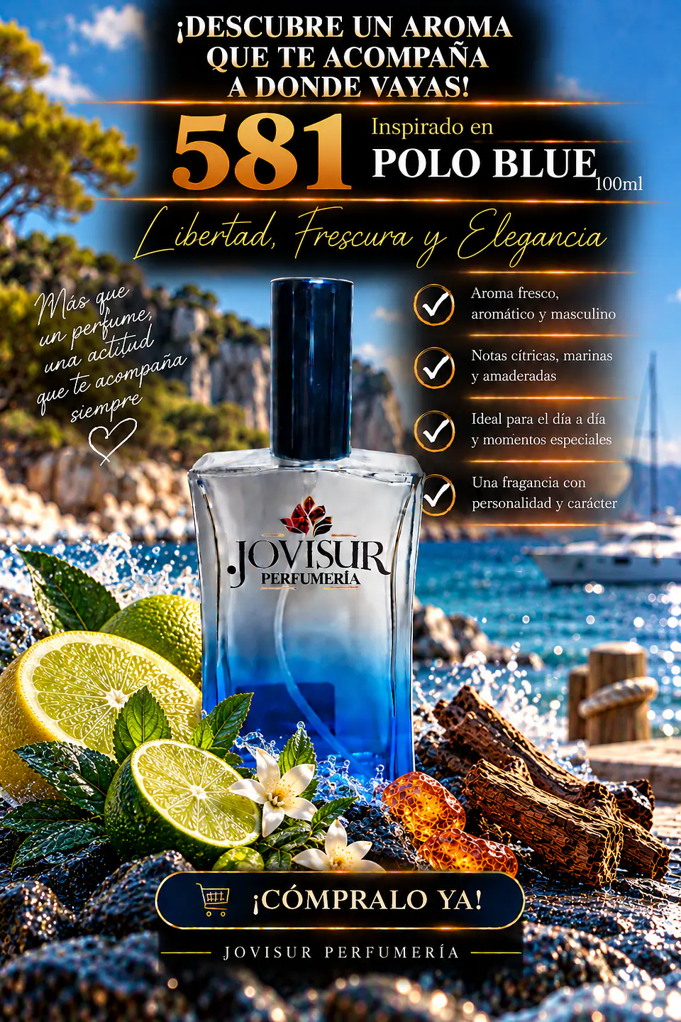 581 - Inspirado en POLO BLUE - 100ml 1