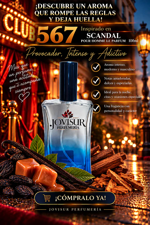 567 - Inspirado en SCANDAL POUR HOMME LE PARFUM - 100ml
