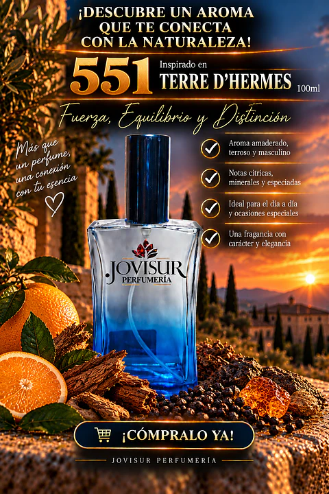 551 - Inspirado en TERRE D'HERMES - 100ml