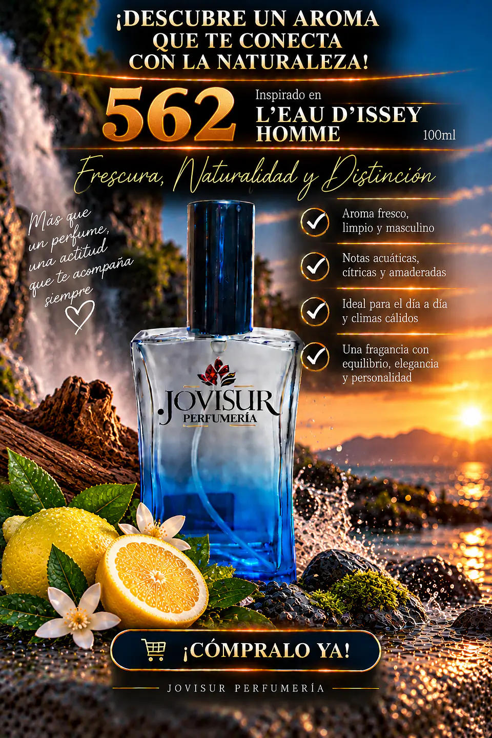 562 - Inspirado en L'EAU D'ISSEY HOMME - 100ml 1