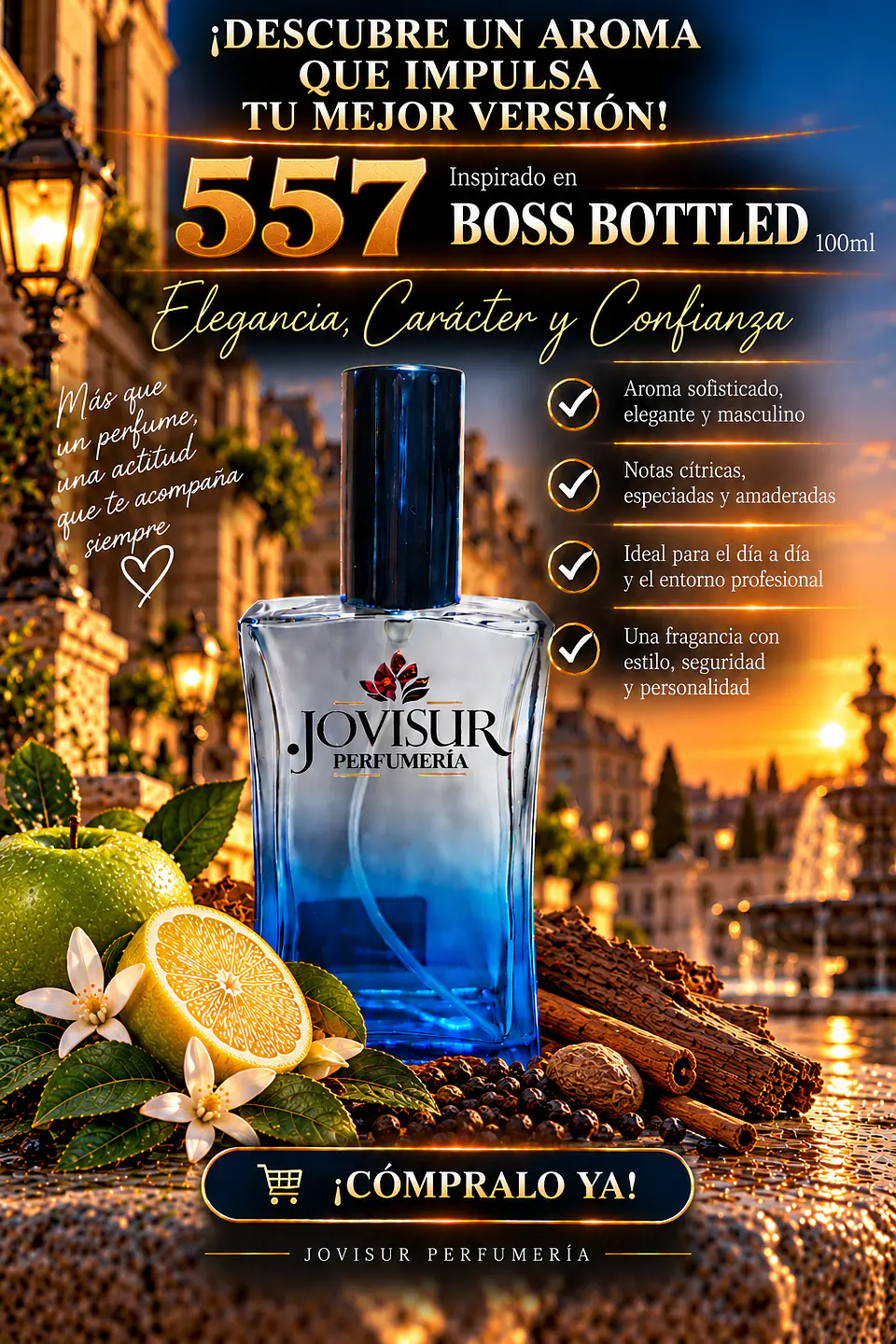 557 - Inspirado en BOSS BOTTLED - 100ml 1