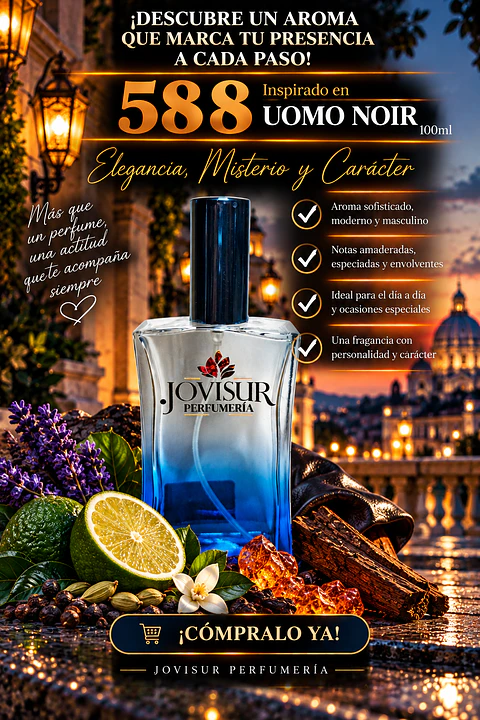 588 - Inspirado en UOMO NOIR - 100ml