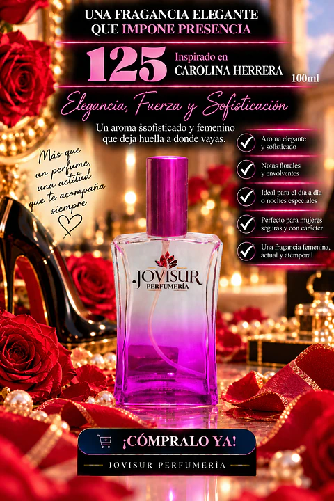 125 - Inspirado en CAROLINA HERRERA - 100ml