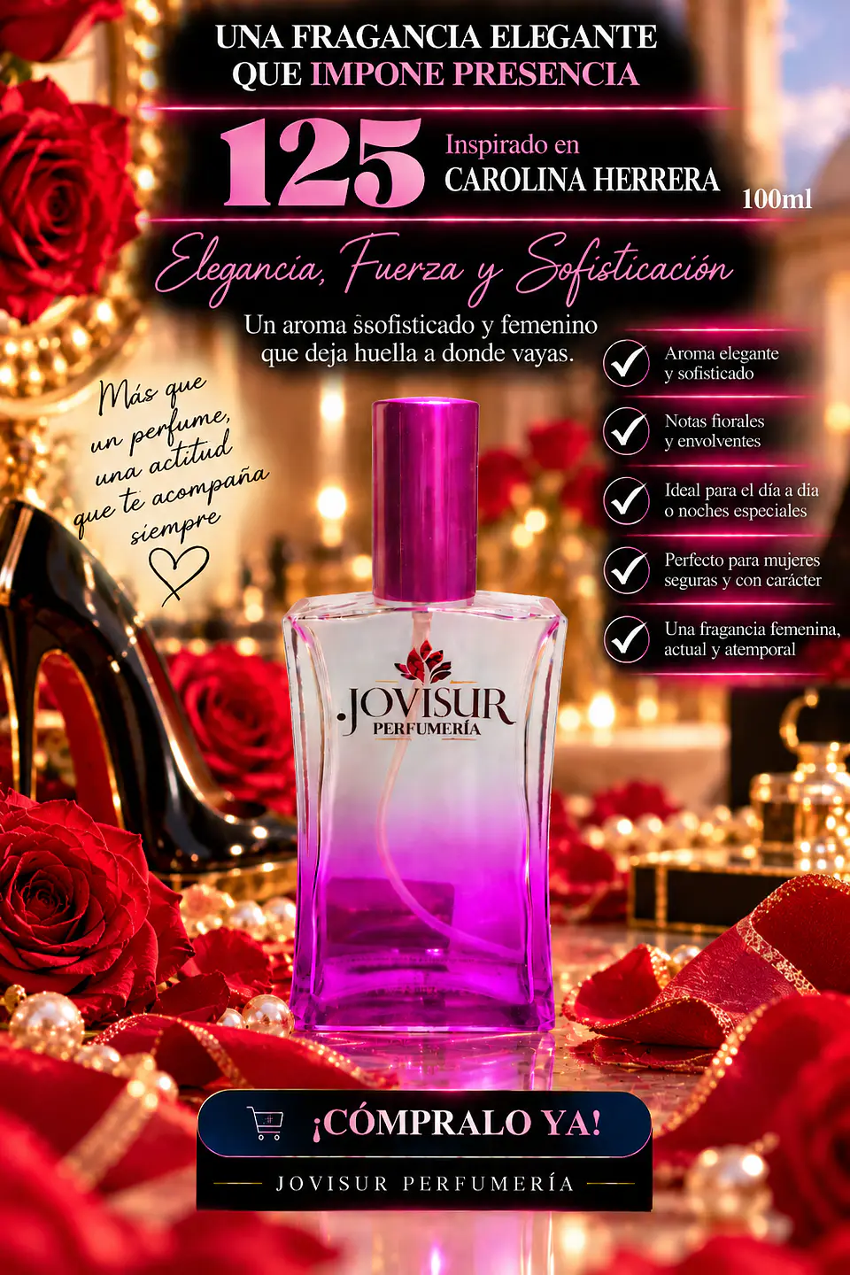 125 - Inspirado en CAROLINA HERRERA - 100ml 1