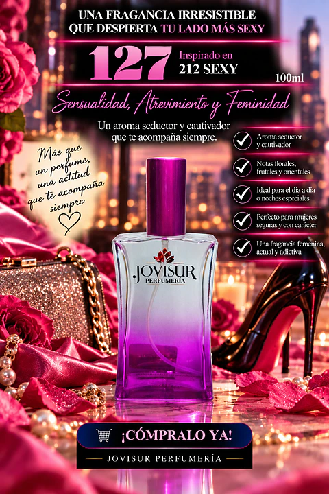 127 - Inspirado en 212 SEXY - 100ml