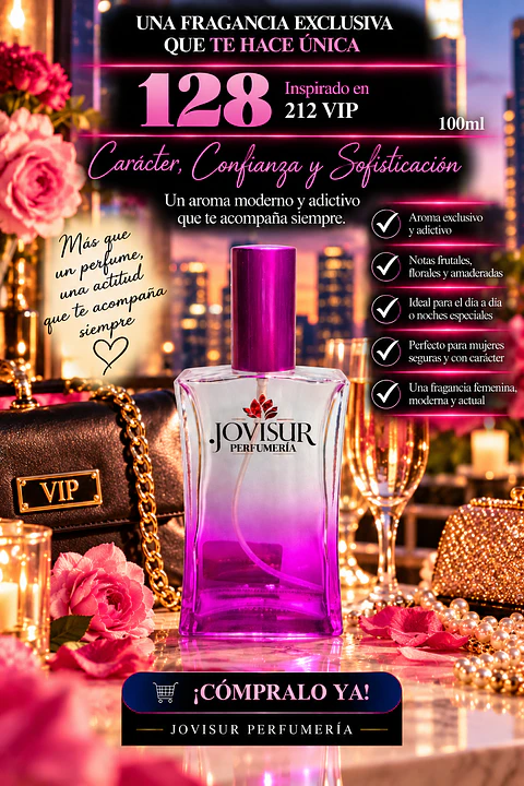 128 - Inspirado en 212 VIP - 100ml