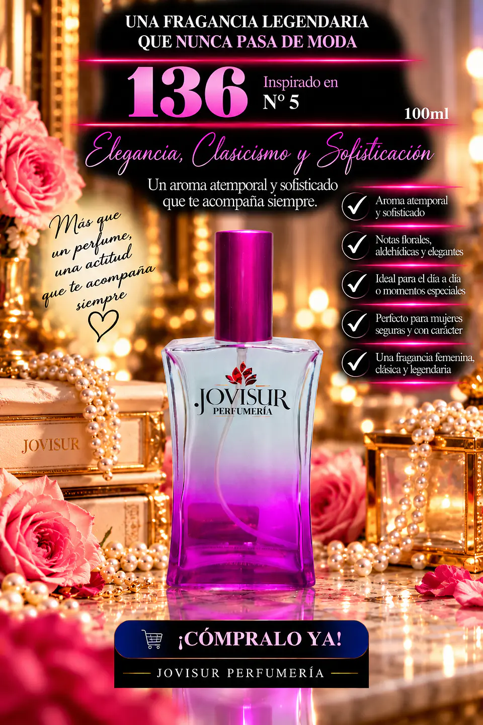 136 - Inspirado en Nº 5 - 100ml 1