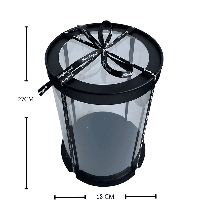 Caja Redonda Transparente 3