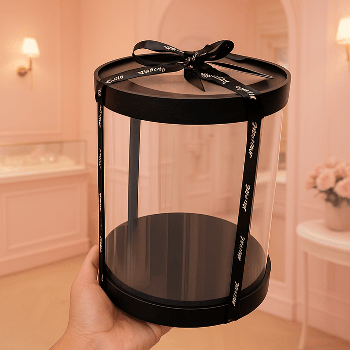 Caja Redonda Transparente 2