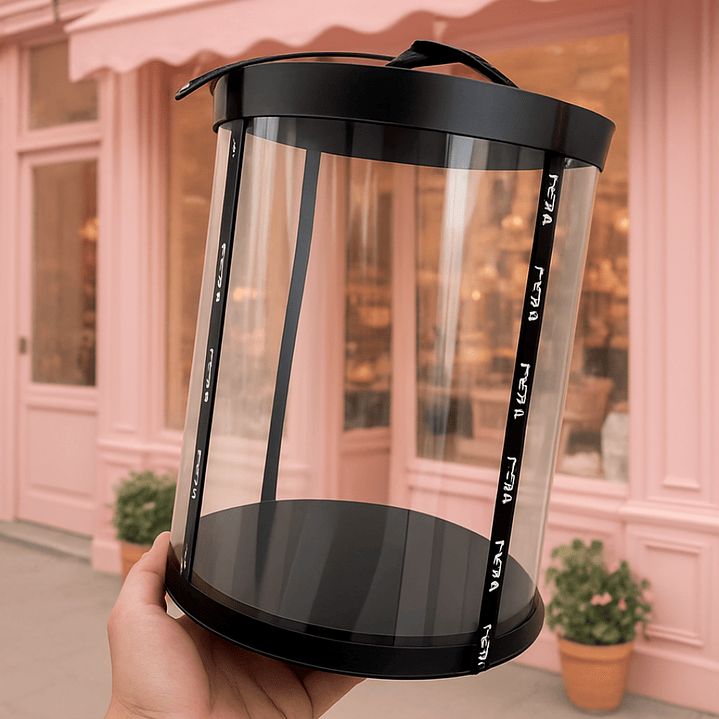 Caja Redonda Transparente 4