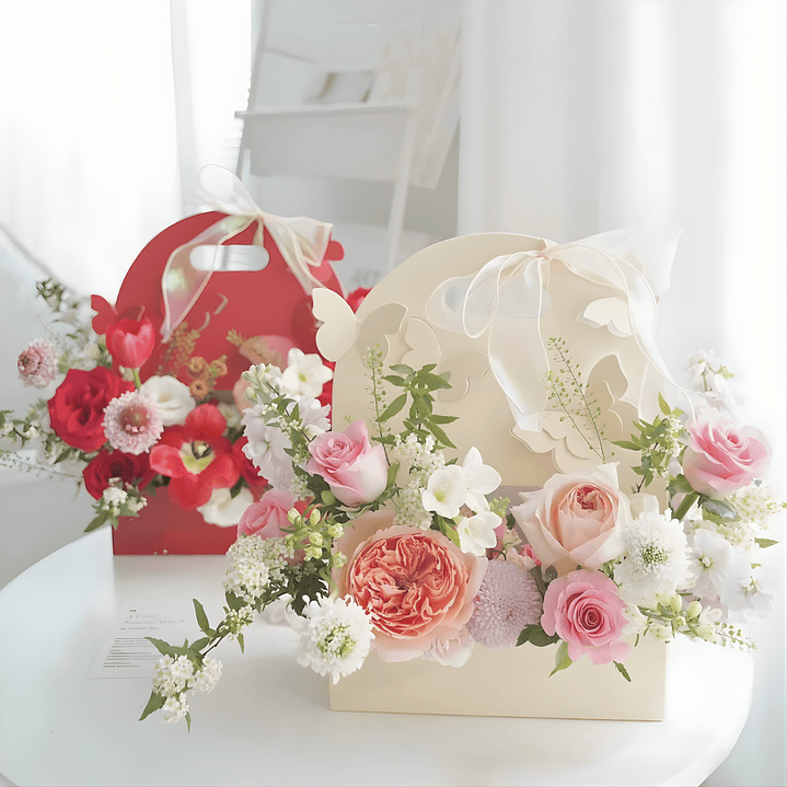 Caja de Florales con Mariposas 1