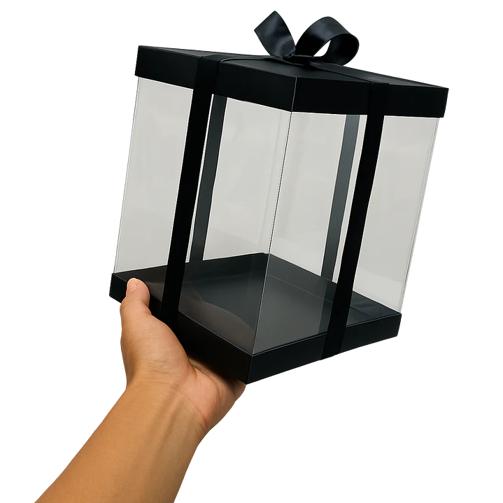 Caja Para Pastel Transparente  1