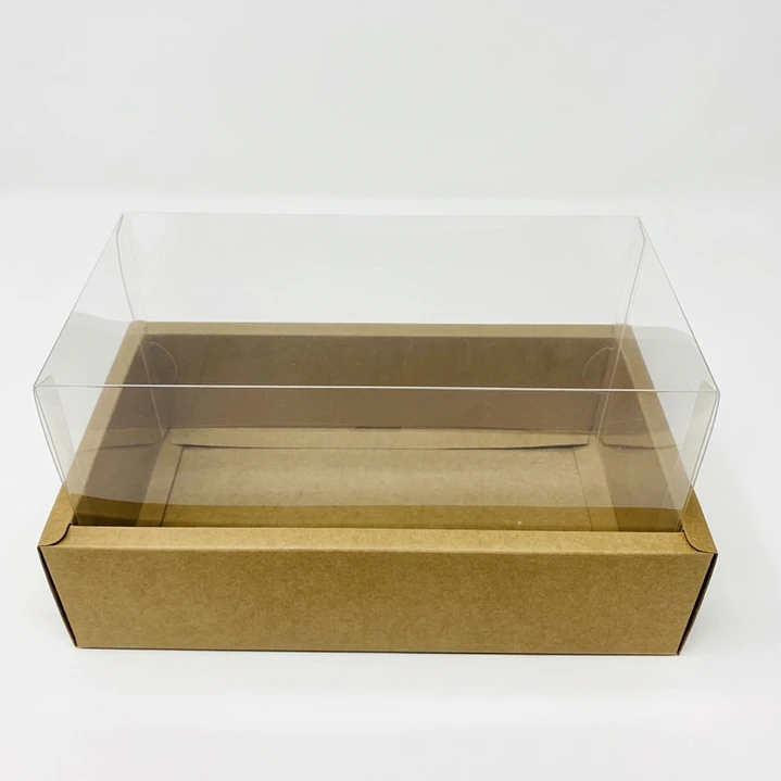 Caja de Cartón Tapa Transparente 6