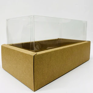Caja de Cartón Tapa Transparente