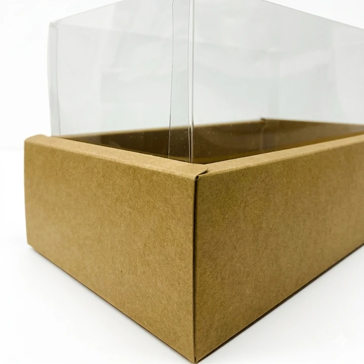 Caja de Cartón Tapa Transparente 8