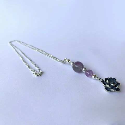 Collar Amatista Loto