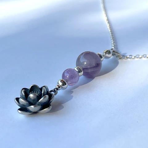 Collar Amatista Loto