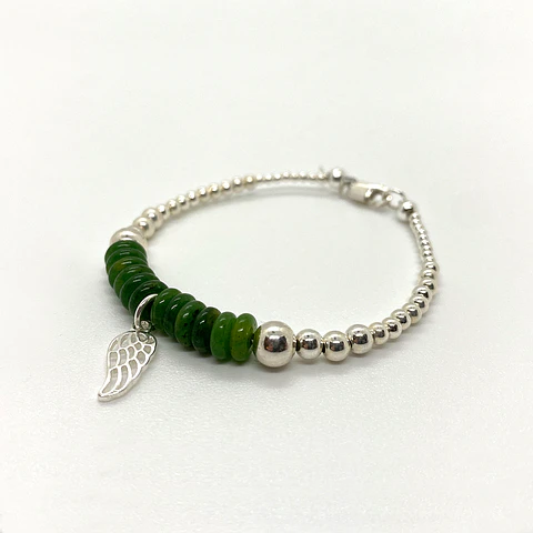 Pulsera Ala Jade Verde