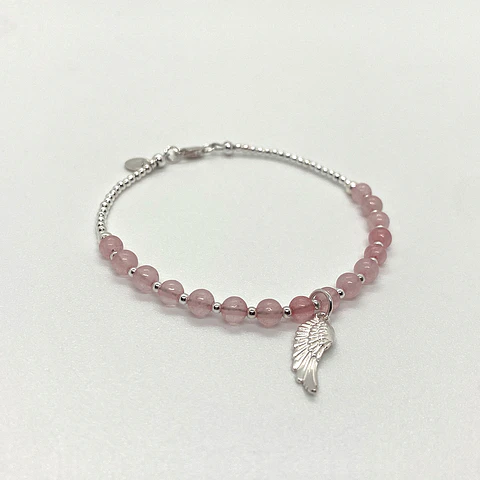 Pulsera Cuarzo Rosado