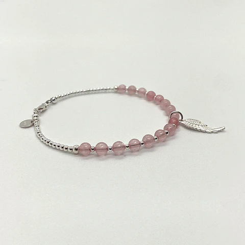Pulsera Cuarzo Rosado