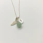 Collar Inicial Ala + Jade Verde - Miniatura 2