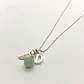 Collar Inicial Ala + Jade Verde - Miniatura 3