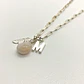 Collar Inicial Pluma + Piedra Natural - Miniatura 1