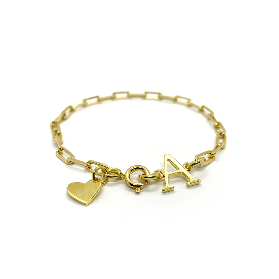 Pulsera Inicial A Corazón 3