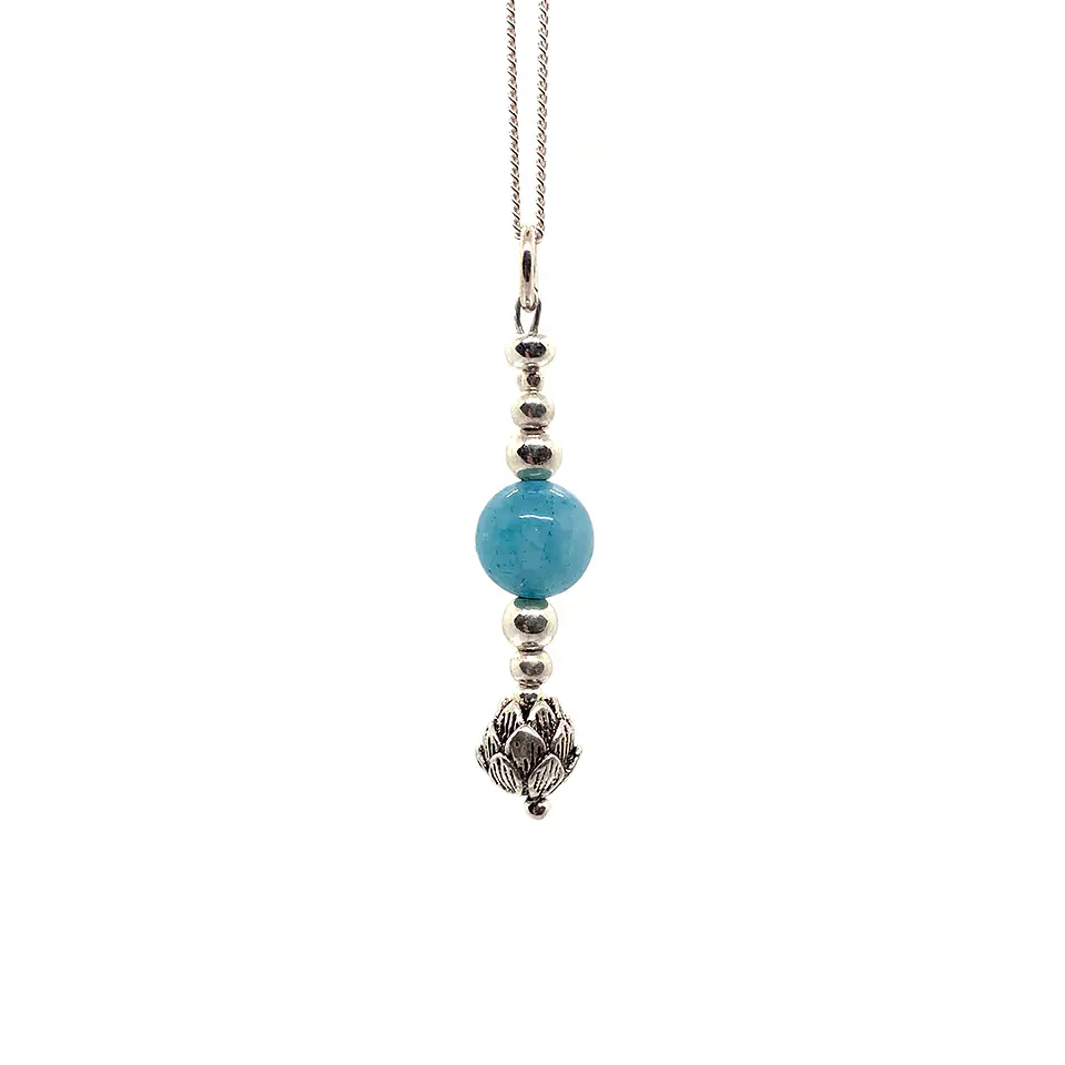 Colgante Loto Jade Turquesa 3