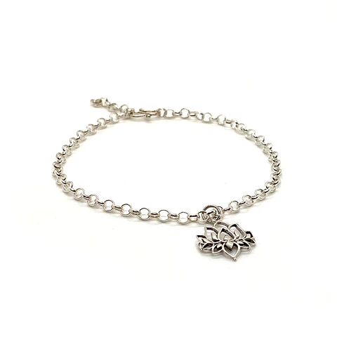 Pulsera Rolo Flor de Loto