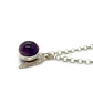 Collar Esfera Amatista Pluma - Miniatura 2