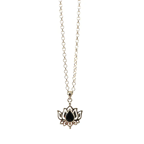 Collar Lotus Ónix