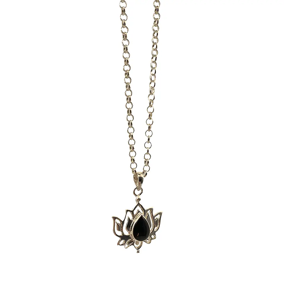 Collar Lotus Ónix 2