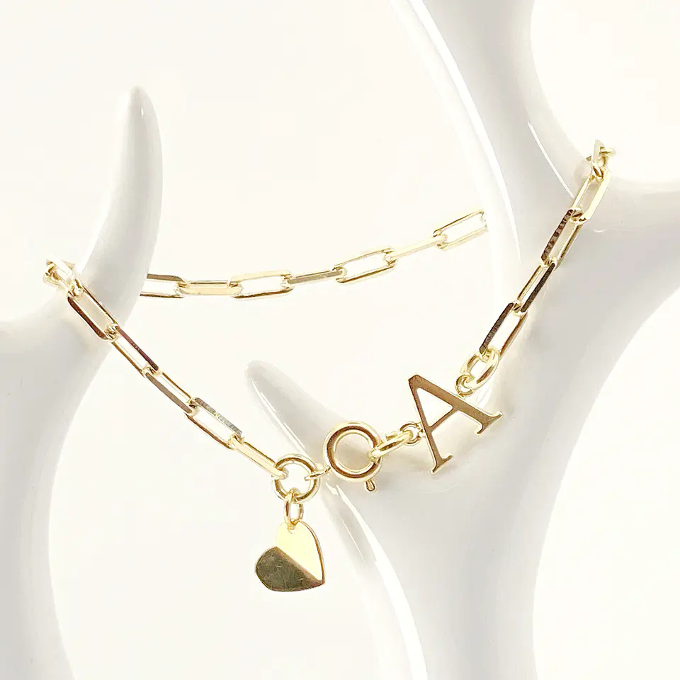 Pulsera Inicial A Corazón 5