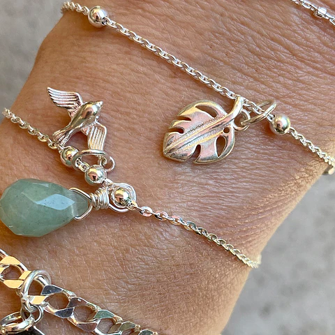 Pulsera Bolitas Hoja