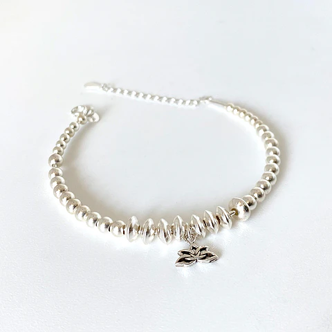 Pulsera Plata Loto