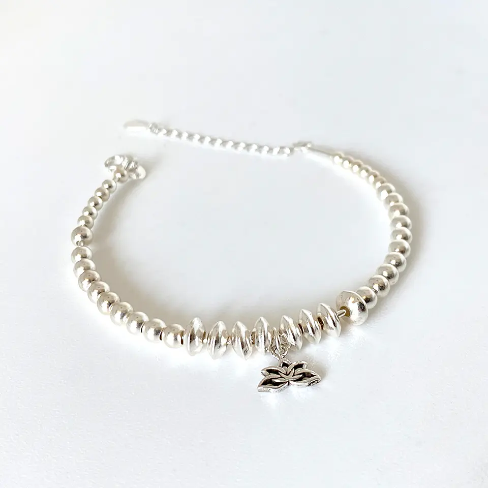 Pulsera Plata Loto 1