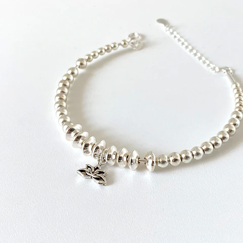 Pulsera Plata Loto